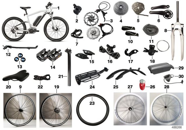 E bike shop parts